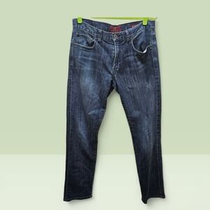 Lucky Brand 221 Original Straight Mens Dark Wash Blue Jeans 32x34 classic